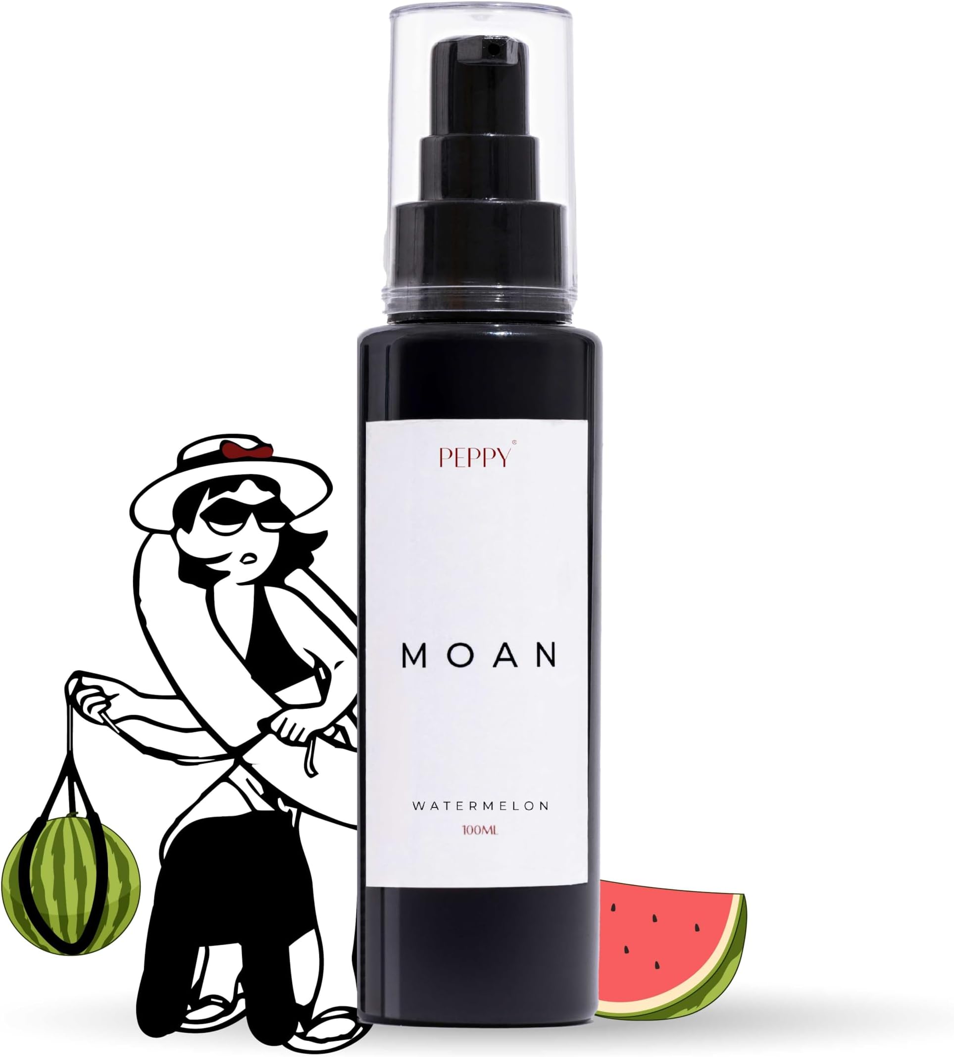 Natural Lubricant Gel (Water-Based) Natural Lube with Aloe Vera for Her, Him & Couples - Watermelon Flavour - 100 ml