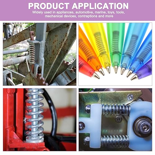 Miniatura 6 de Bettomshin 20 muelles comprimidos, 0.01 pulgadas de diámetro de alambre x 0.12 pulgadas de diámetro x 0.59 pulgadas de longitud libre, construcción