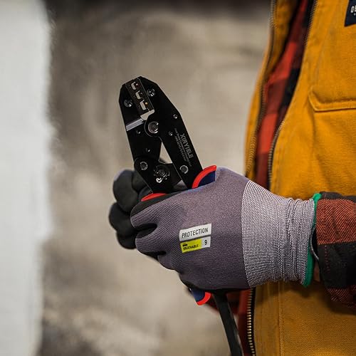 Miniatura 7 de Herramienta de prensado de cables para conectores de alambre termorretráctiles, herramienta de crimpado de conectores a tope, crimpadora de cables