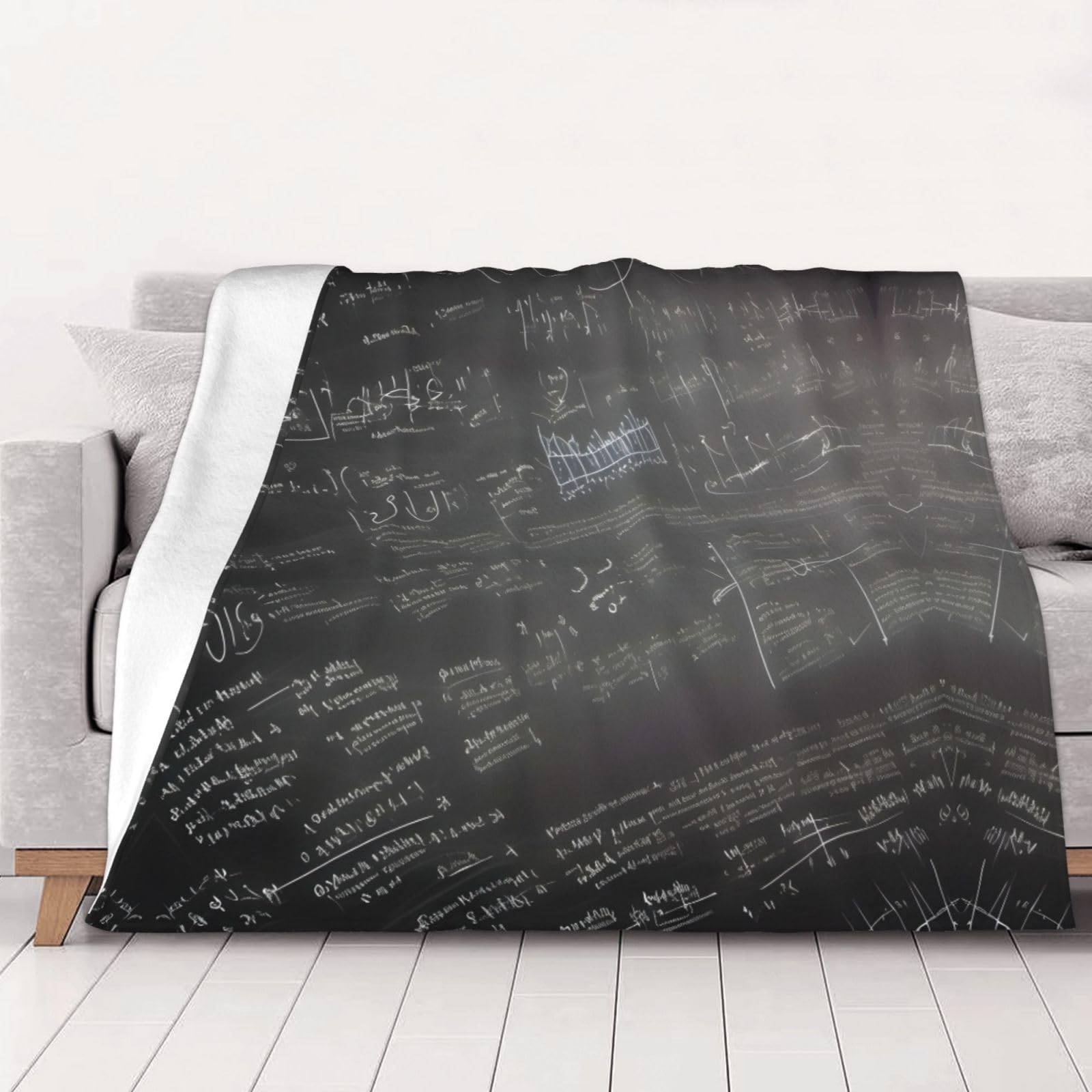 Couverture douce mathématiques lavable pour en finir avec les plaids rêches