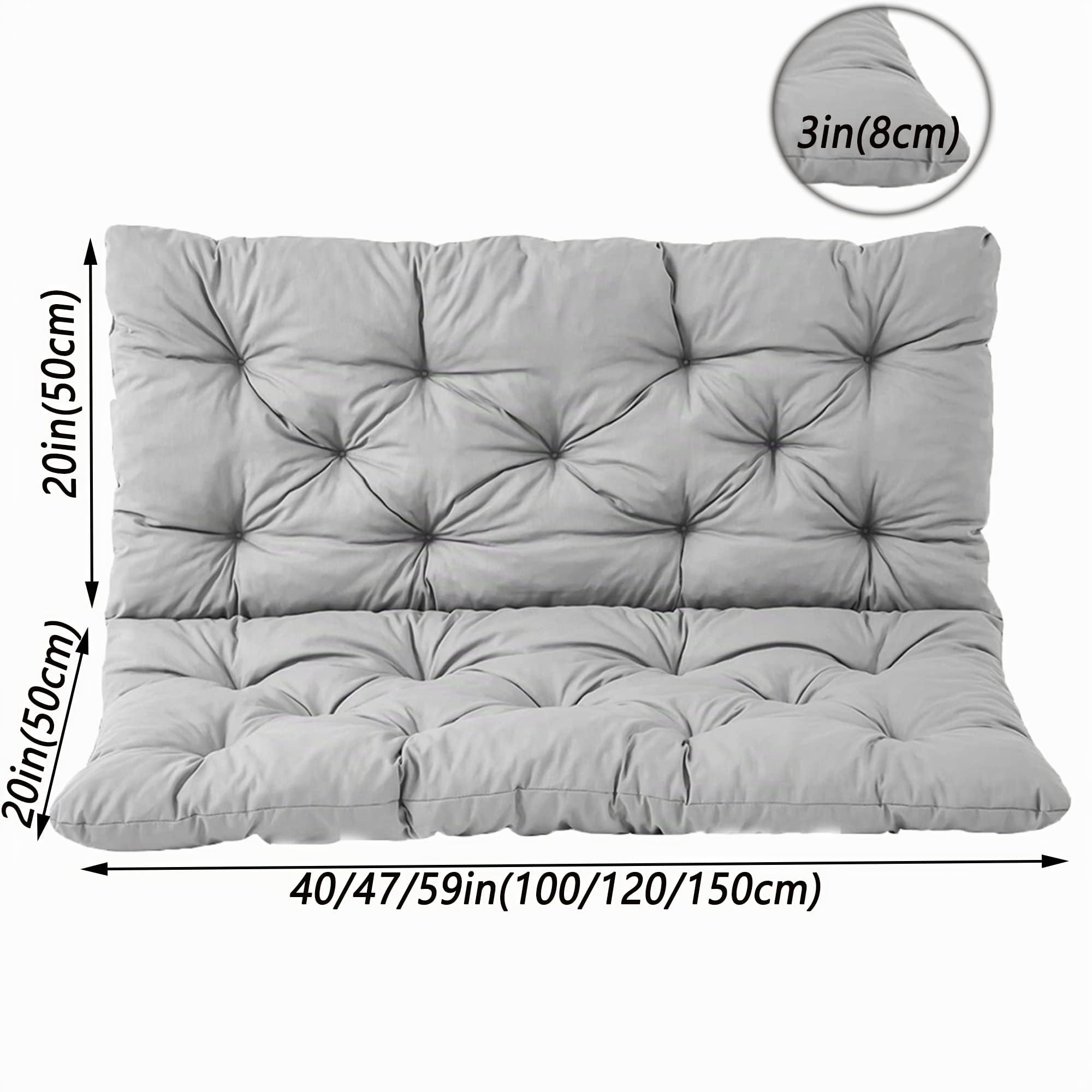 Dondolo da giardino con schienale, 2-3 posti, in legno, 150 x 100 x 8 cm, colore: verde scuro