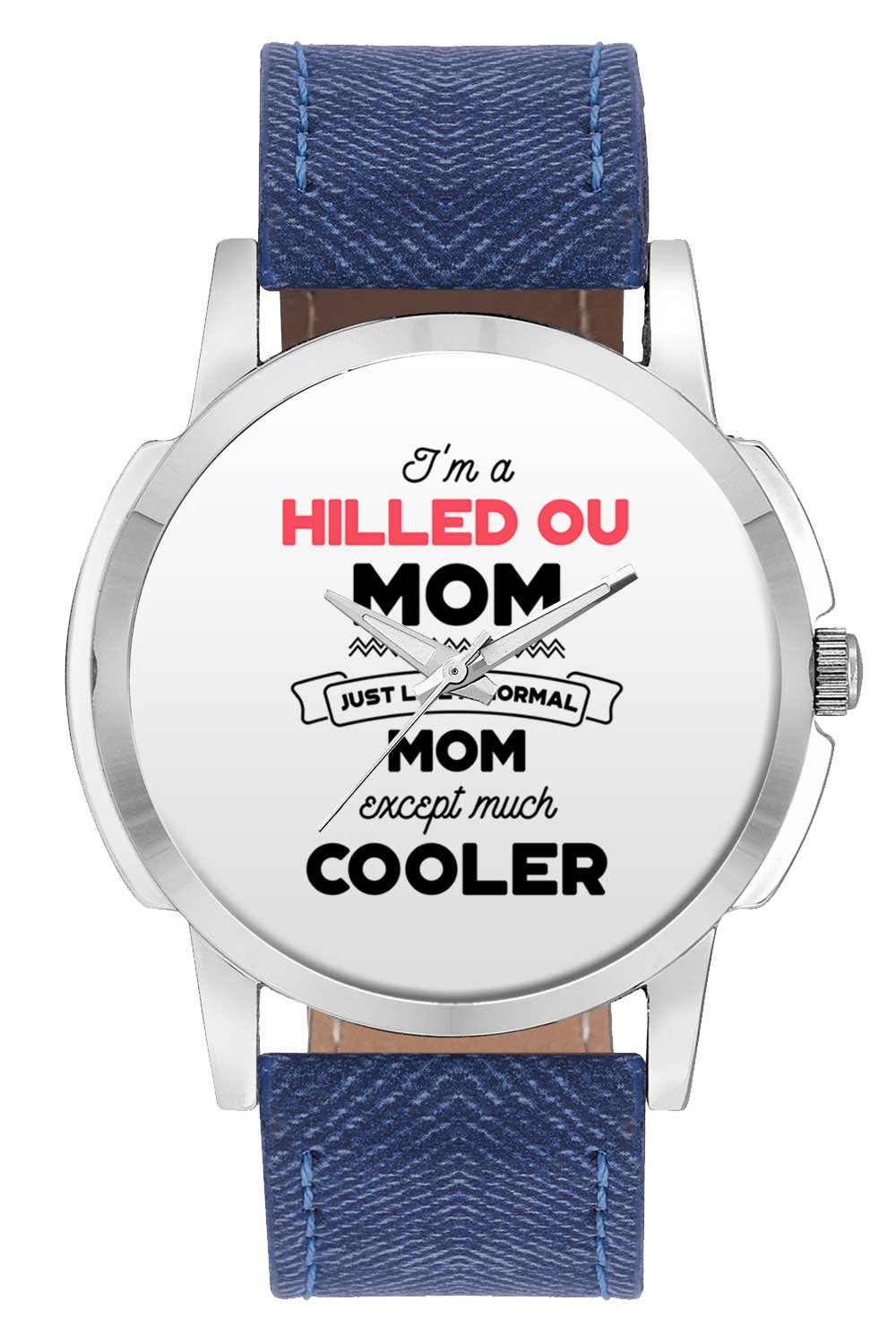 Wrist Watch for Men - I'm A Stylist Mom, Just Like A Normal Mom Except Way Cooler | Gift for Stylist - Analog Men's and Boy's Unique Quartz Leather Band Round Designer dial Watch