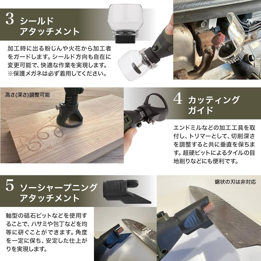 Amazon | [ネセクト] ミニルーター リューター 148点 フルセット