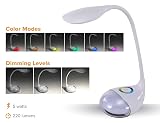 PureOptics LED Desk Lamp with Color Changing RGB Base, 4 Dimming Levels, Flexible Neck (VLED1604) – view 3