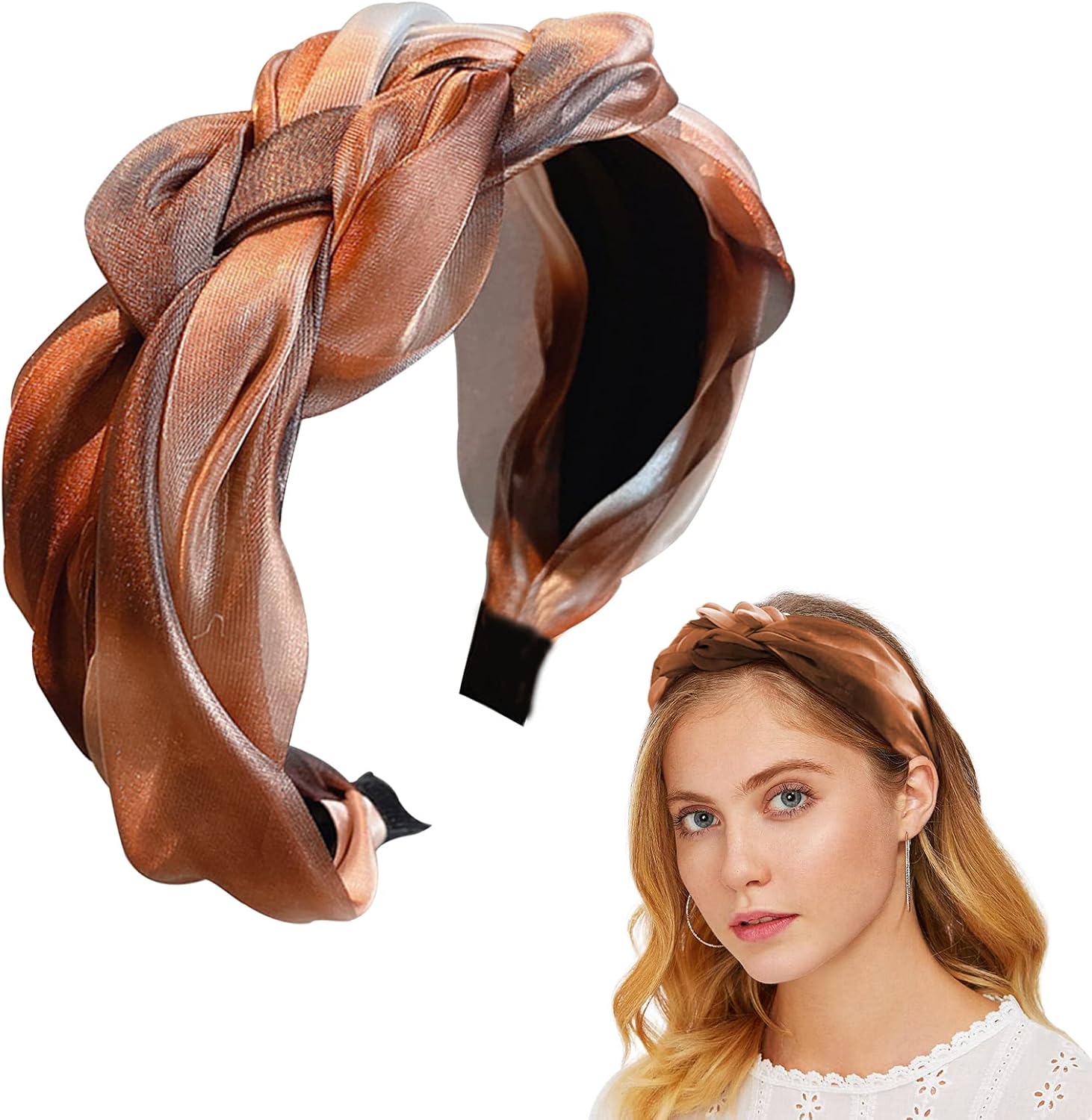 10 Pack Headbands Women Hair, Boho Headband For Women Girls, Flower Printed Hair Bands Head Band Twisted Cross Elastic Head Wrap Cute Hair Accessorie