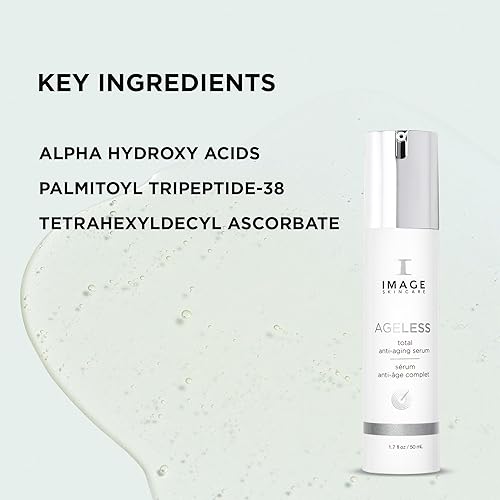 Miniatura 4 de IMAGE Skincare, AGELESS - Suero facial AHA con péptidos para reafirmar, hidratar, suavizar las arrugas y tonificar uniformemente, 1.7 onzas líquidas