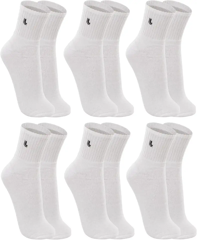 Kit 6 Pares Meias Lupo 3245 Cano Médio Algodão - Sortido