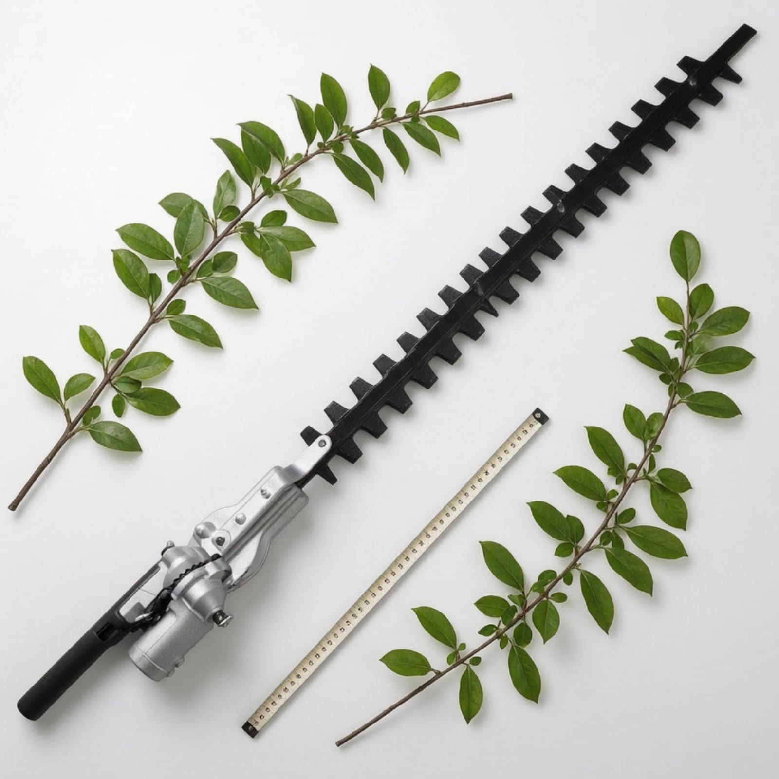 Sécateur Télescopique de Taille d'arbre Tête d'Élagage Haute Portée Outil de Taille Accessoire de Perche Jardinage Quarante Centimètres Boîtier, 28X9 Dents