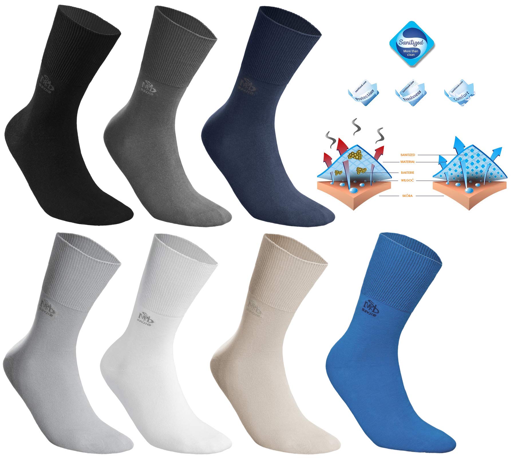 DeoMed - Medias de fútbol - para hombre azul marino