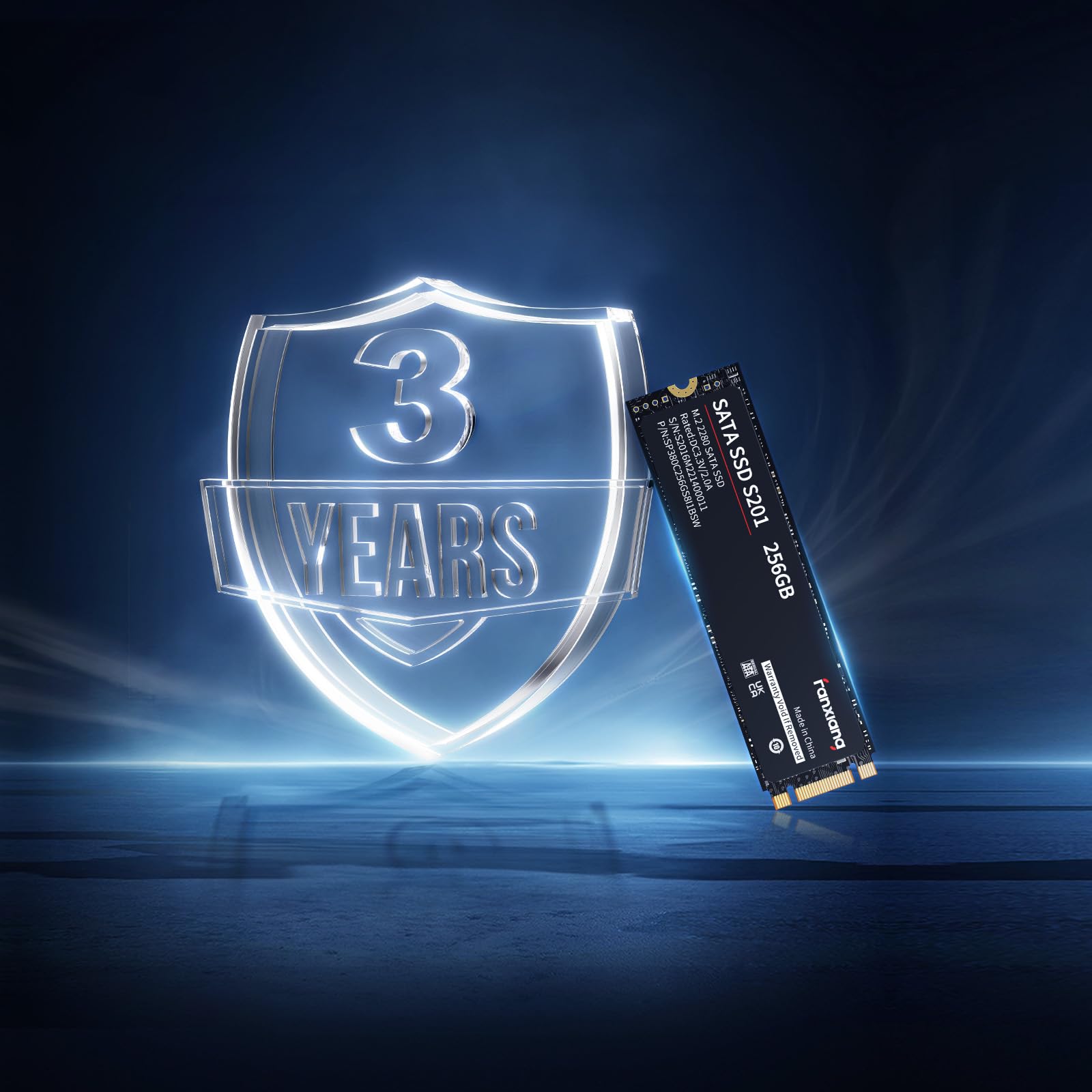 fanxiang S201 SSD SATA 128GB, M.2 2280 SATA Hard Disk SSD Interno, Cache SLC 3D NAND, Fino a 550 MB/s - Compatibile con Computer Portatili e Computer Desktop