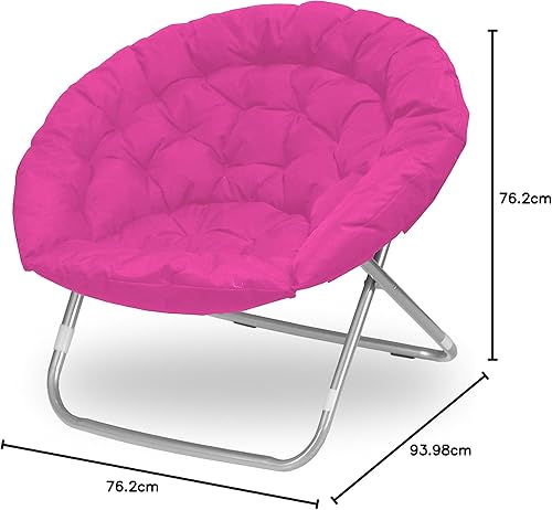 Miniatura 28 de Urban Lifestyle Silla platillo plegable de gran tamaño, color rosa marino,Rosado,gris