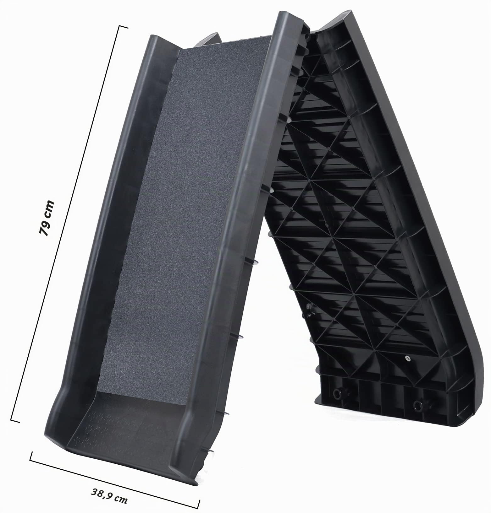 ELEVON Rampa para Mascotas, Color Negro, 81 × 41 × 21 cm