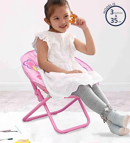 Miniatura 22 de Idea Nuova Paw Patrol Skye - Silla plegable Saucer™ de 19 pulgadas con marco de metal rosa, a partir de 3 años Avengers / Gris,Pistas de