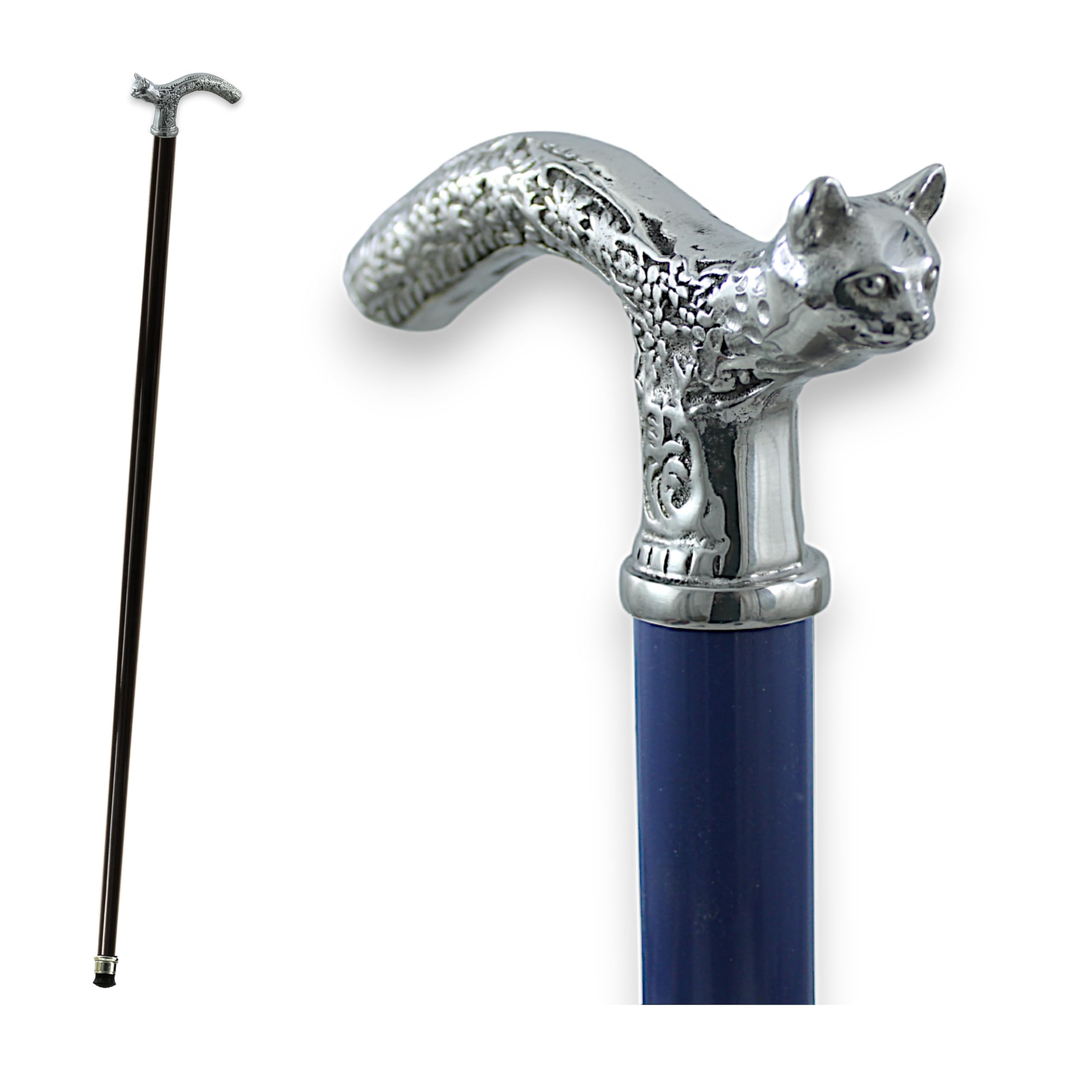 Bastón de Paseo Artesanal Madera y Metal, Ceremonia Novio, Personalizado - Bastón para Anciano, Hombre Elegante.