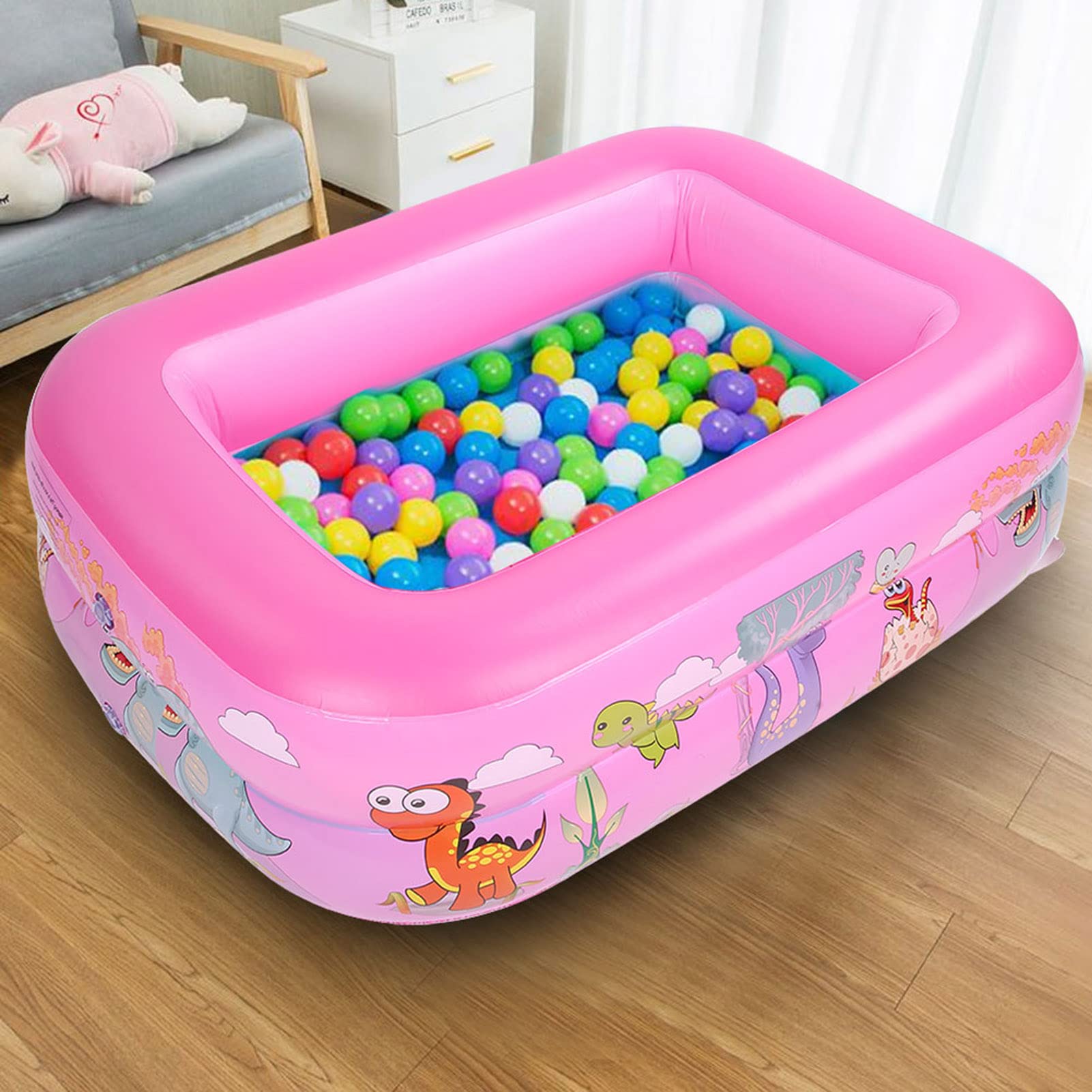 Piscina gonfiabile per bambini extra grandiosi di Holigie, materiale in PVC è resistente e adatto per le piscine per il tempo libero per adulti per incontri familiari e