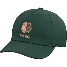 EEG Tech Flowers EEG Technician EEG Technologist Adjustable Baseball Hat