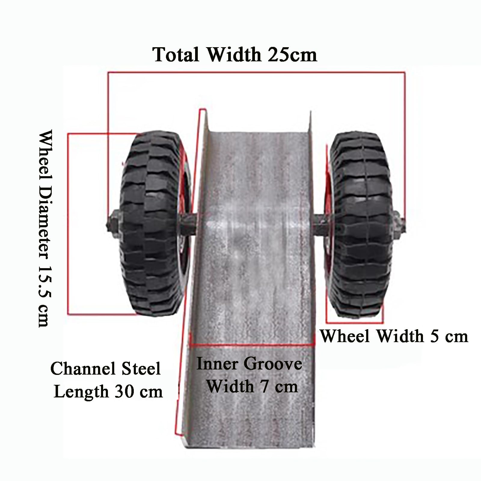 Panel Dolly Mover wózek z solidnymi kółkami 15 cm, nośność 300 kg, do arkusza, szkła, sklejki, ościeżnicy, płyty gipsowo-kartonowej