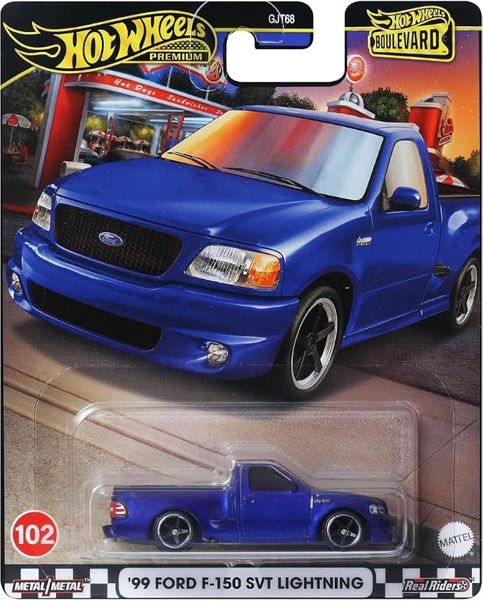 Hot Wheels '99 Ford F 150 SVT Lightning, Premium Boulevard, Truck, Toy Vehicle, Kids, Boys