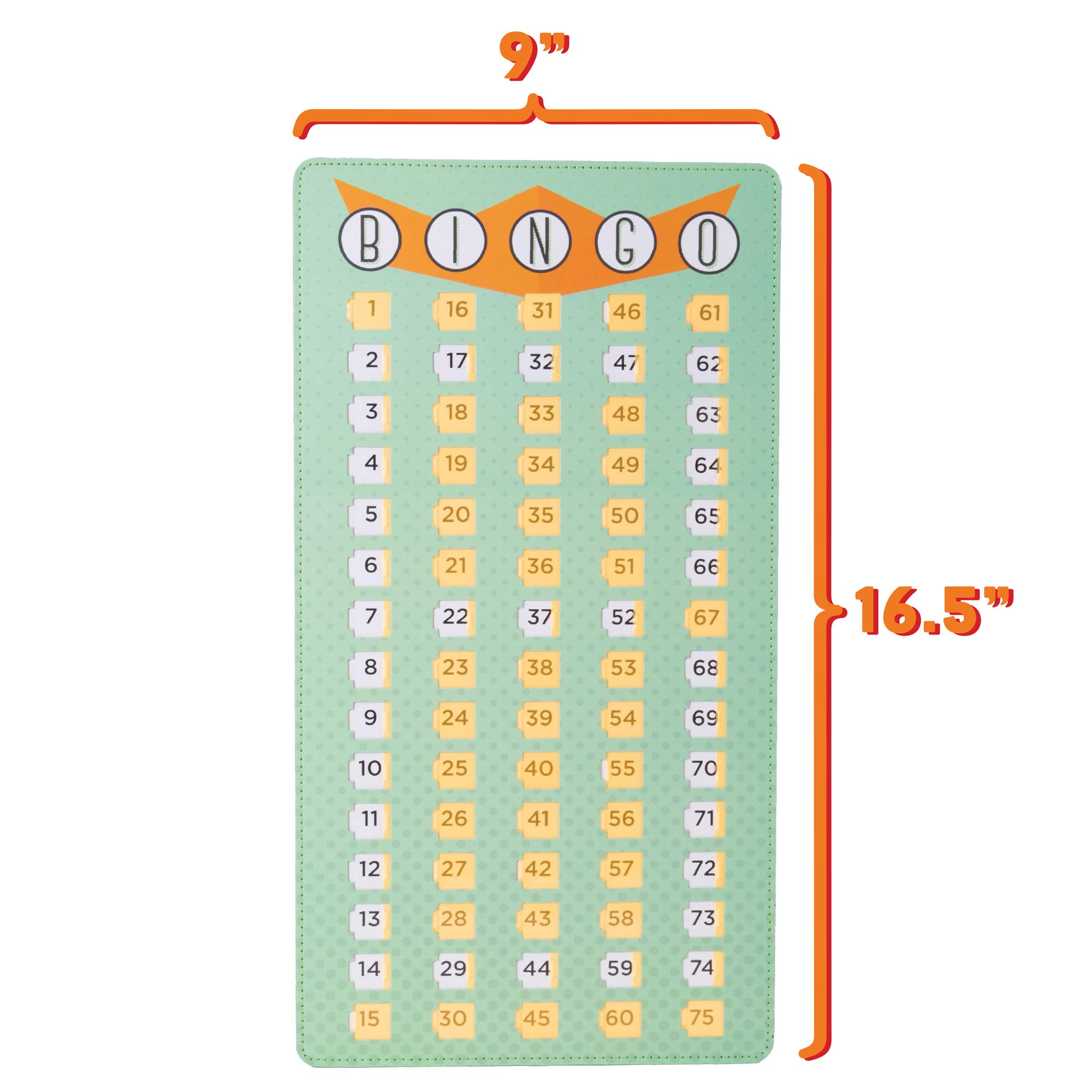 Jumbo Bingo Shutter Master Board Giant Calling Card with Sliding