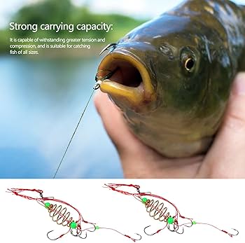 Fishing Hook with Spring, Spring Twist Fishing Bait Hooks