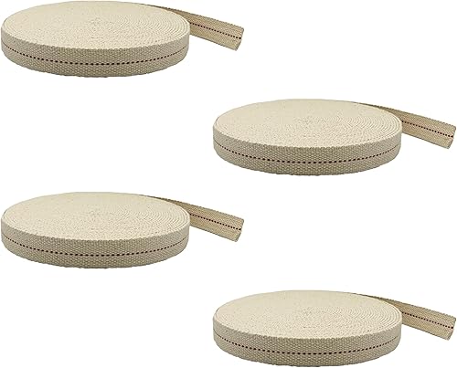 Miniatura 1 de Light of Mine - Rollo de mecha plana 100% algodón de 78 pulgadas para linternas a base de aceite de parafina o queroseno y lámparas de aceite con