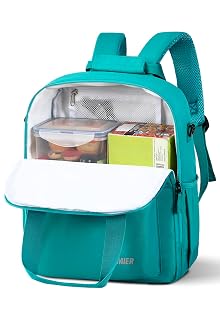 MIER Backpack Cooler 24 Cans Insulated Double Deck Soft Coolers Bag Lightweight Lunch Back Pack Women Men for Beach Travel Work Fishing,Teal - Amazon product rated Grade A