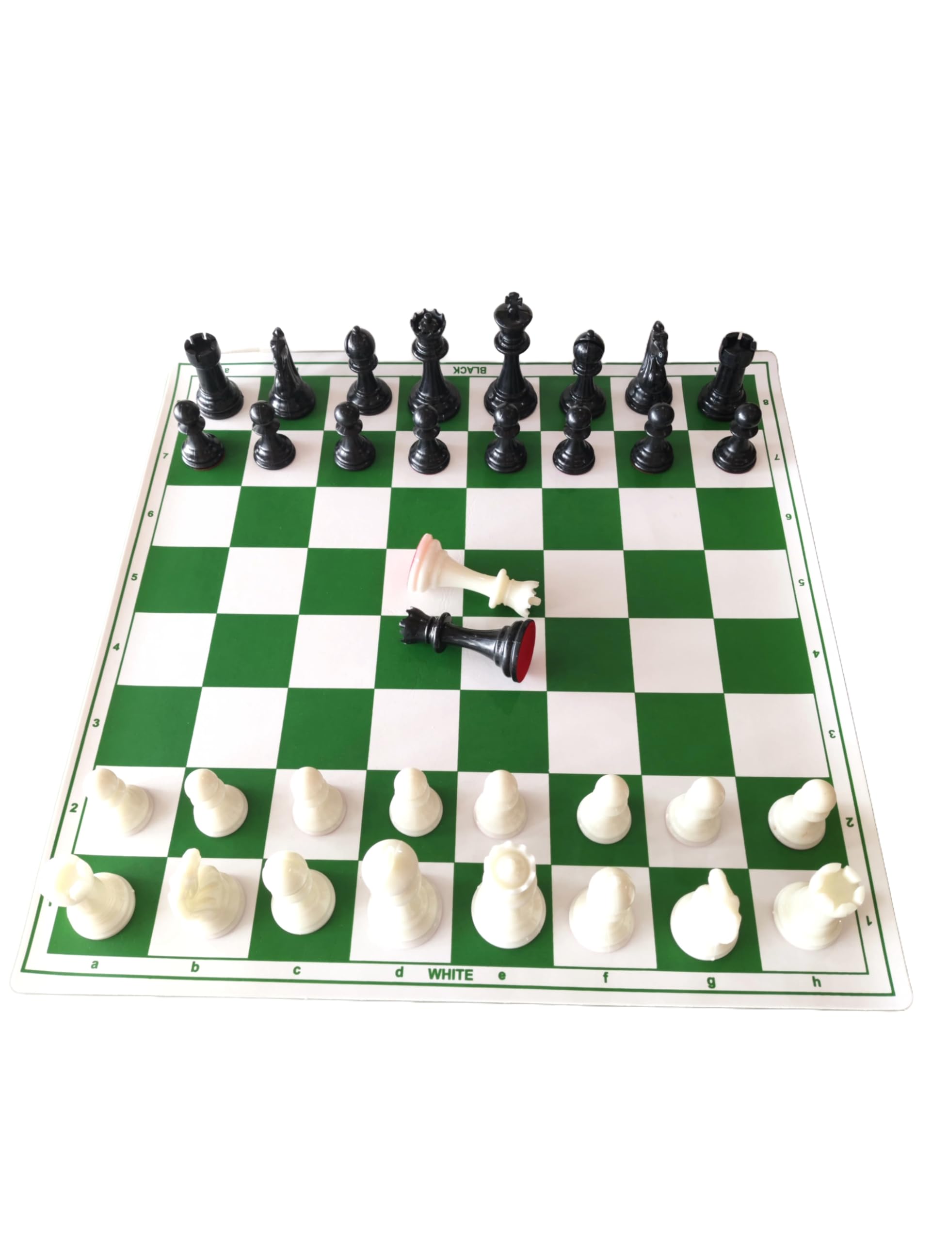 Bragnam Adult 17" X 17" Fide Standard Chess Set With Premium Foldable Board And Solid Plastic Pieces With Two Extra Queens (B0C858R95S) Amazon Price History, Amazon Price Tracker