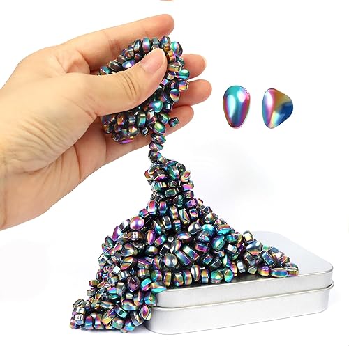Masilla de ferrita con más de 500 piedras de ferrita coloridas, juguetes para la ansiedad, juguetes de escritorio de oficina para adultos