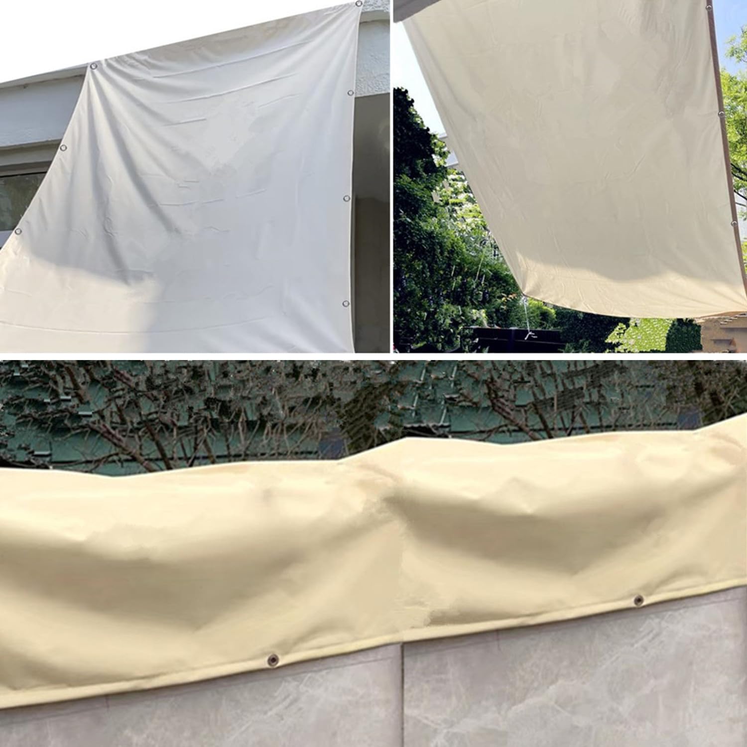 Amazon.de: Sonnensegel 3x5m Wasserdicht, Sonnensegel 3x5 Sonnensegel  Rechteckig mit sen Sonnensegel Balkon Ohne Bohren Sonnensegel 5x3 Terrasse  Sonnenschutz Segeltuch mit Spannseilen fr Garten, Orange
