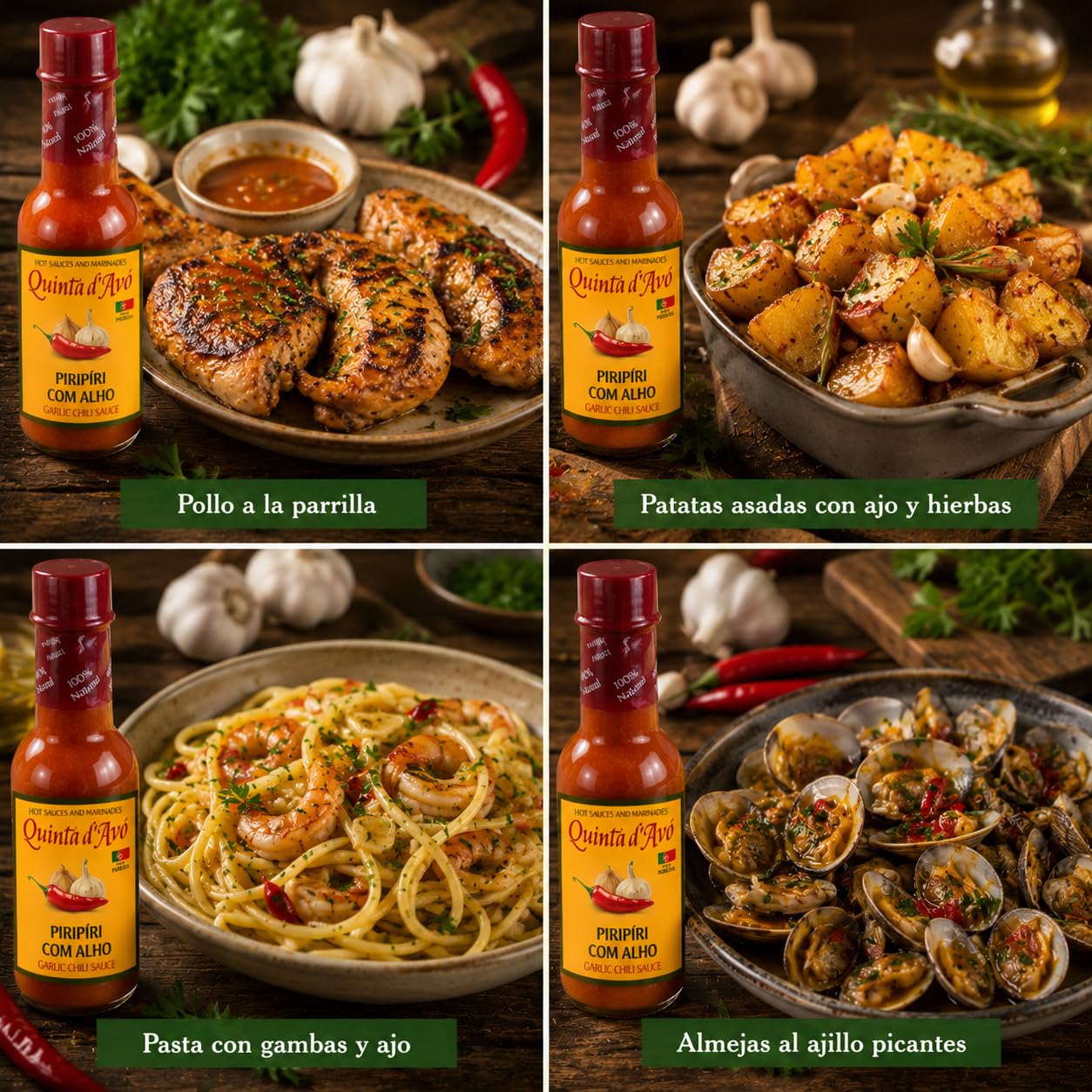 Pack 3x95ml Piri Piri Alho Portugal