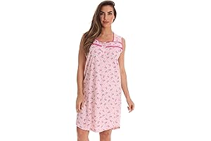 Lightweight and Flowy 100% Cotton Nightgowns for Women