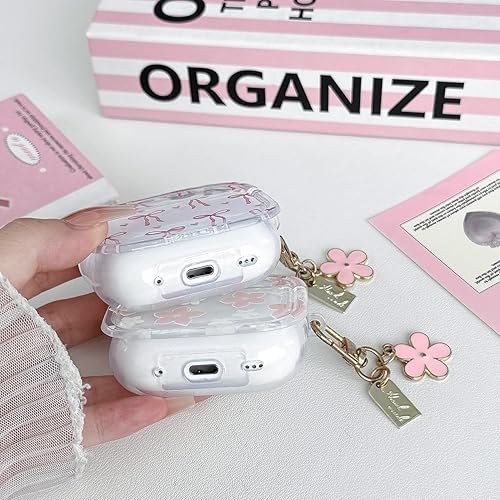 Miniatura 6 de Funda transparente para Airpods Pro de 21 generación, funda protectora de TPU suave con flores de poliuretano termoplástico (TPU) Pro de 2