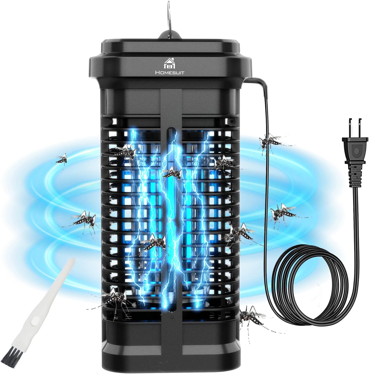 Homesuit Bug Zapper Indoor and Outdoor 20W, High Powered 4000V Electric Mosquito Zapper, Waterproof Mosquito Trap Outdoor, Electronic Mosquito Killer, Insect Fly Trap for Home Backyard Patio