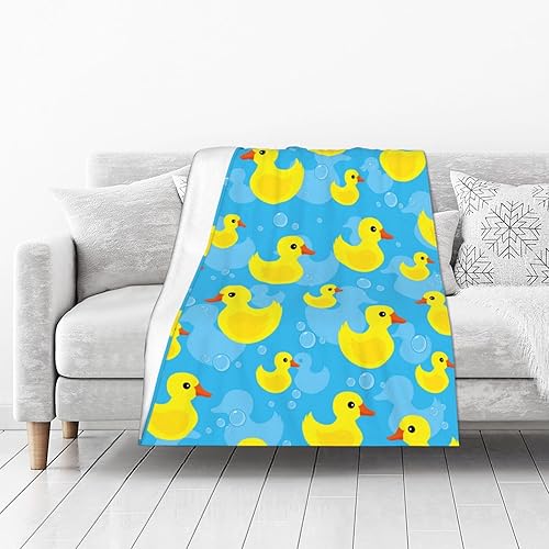 Miniatura 4 de Manta de pato divertida y bonita, manta suave de franela, acogedora y ligera, regalos de felpa para niños, niñas, mujeres, sofá, dormitorio, sala de