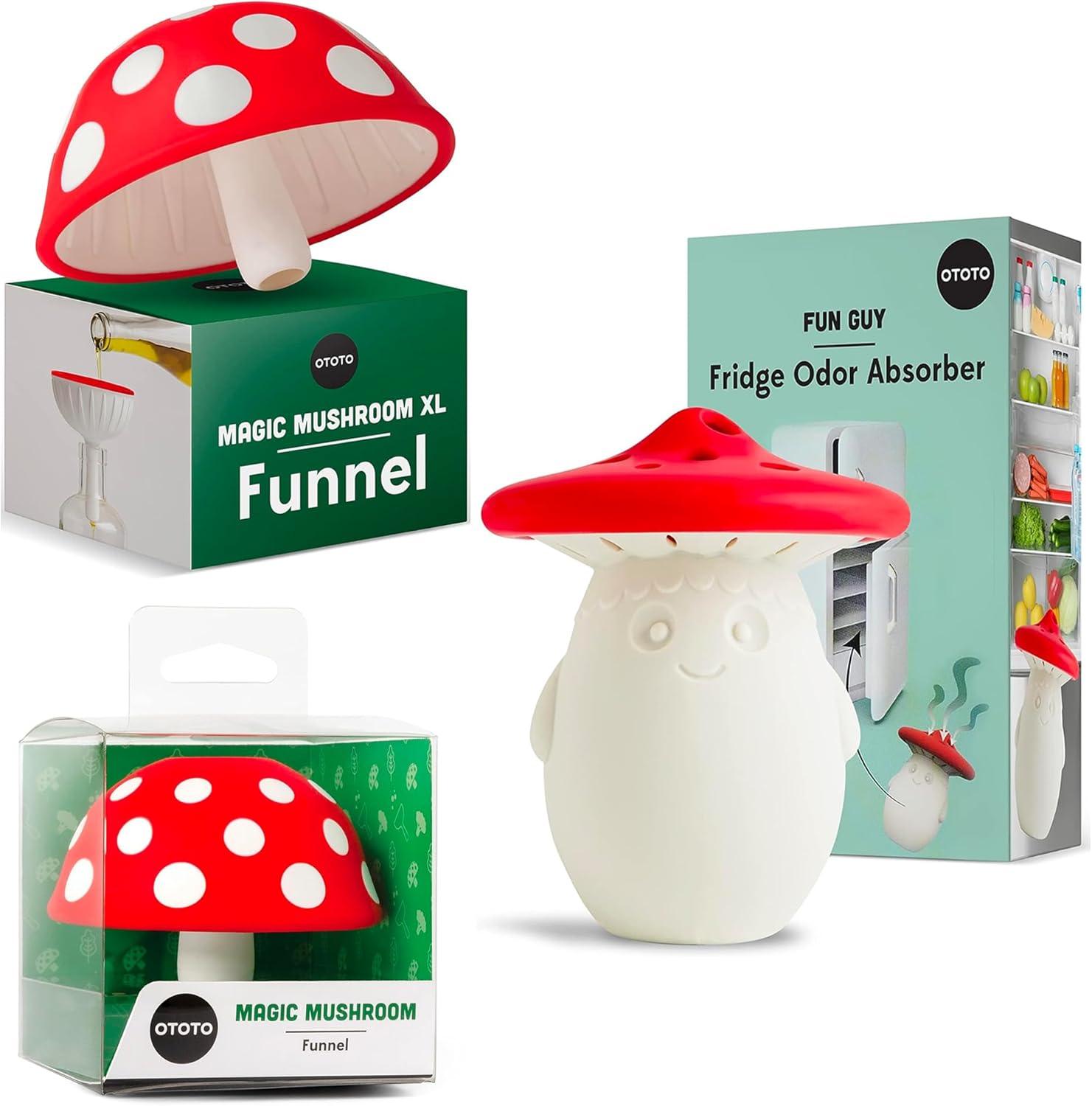 OTOTO: 2 Magic Mushroom Funnels + Deodorizer