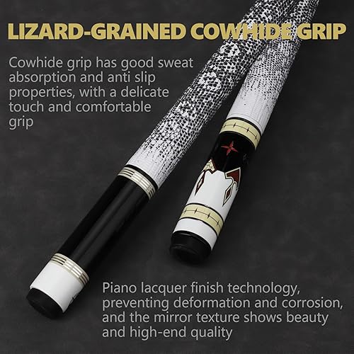 Miniatura 3 de Taco de billar de fibra de carbono con estuche, palo de billar con tecnología de carbono completo para adultos, Taco de piscina profesional de baja