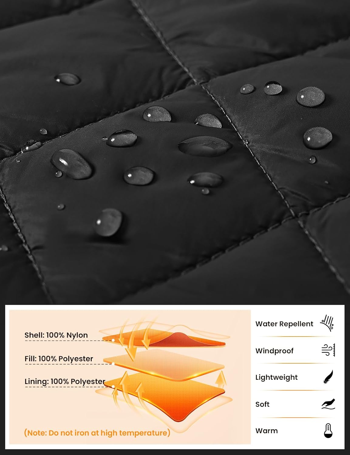 TBMPOY Women's Lightweight Quilted Vest Outerwear Puffer Sleeveless Jacket Windproof Winter Warm Stand Collar with 4 Pockets - Image 4