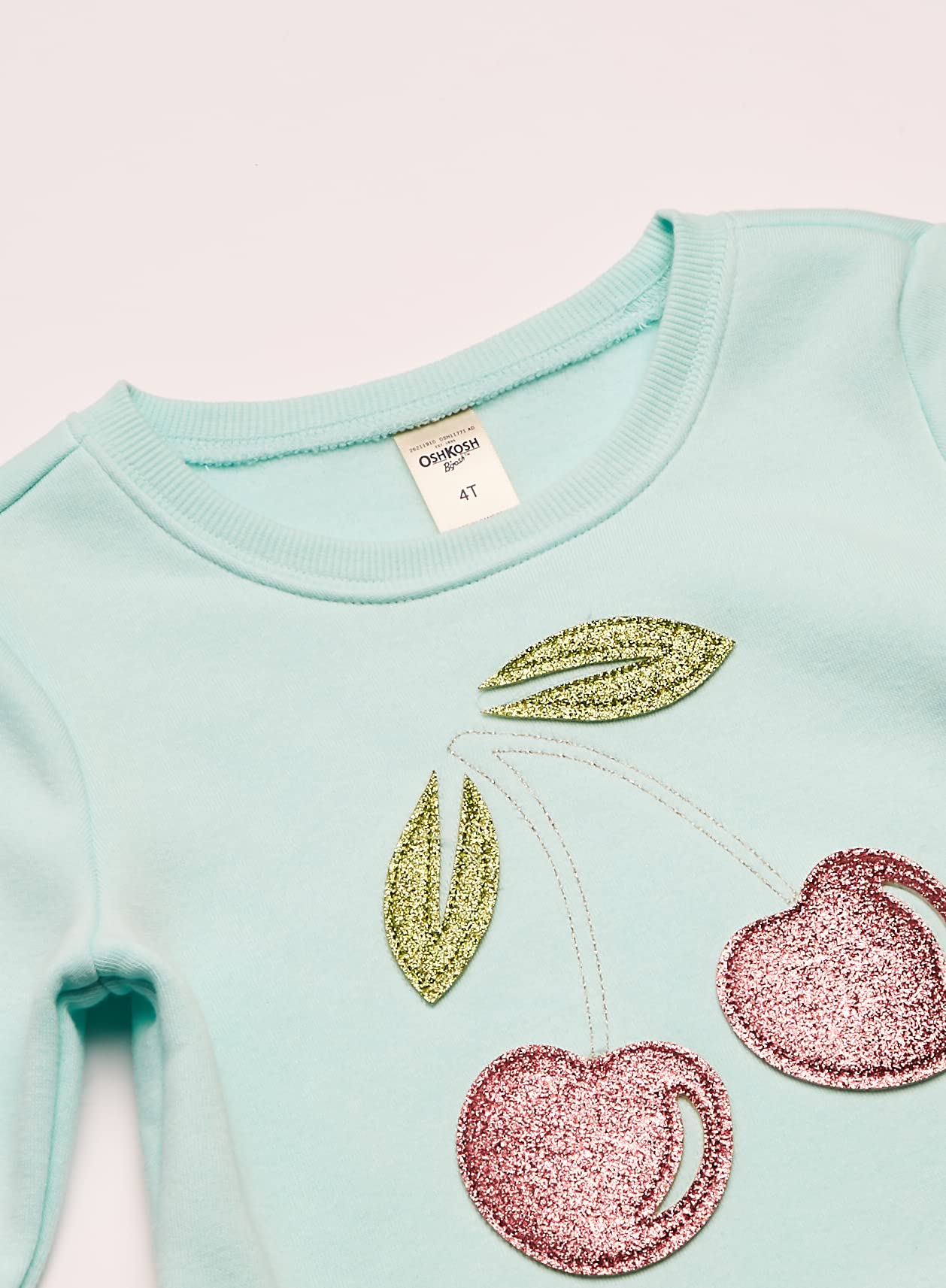 OshKosh B'Gosh Koszula dziewczynki Sequin Crew Neck Sweatshirt