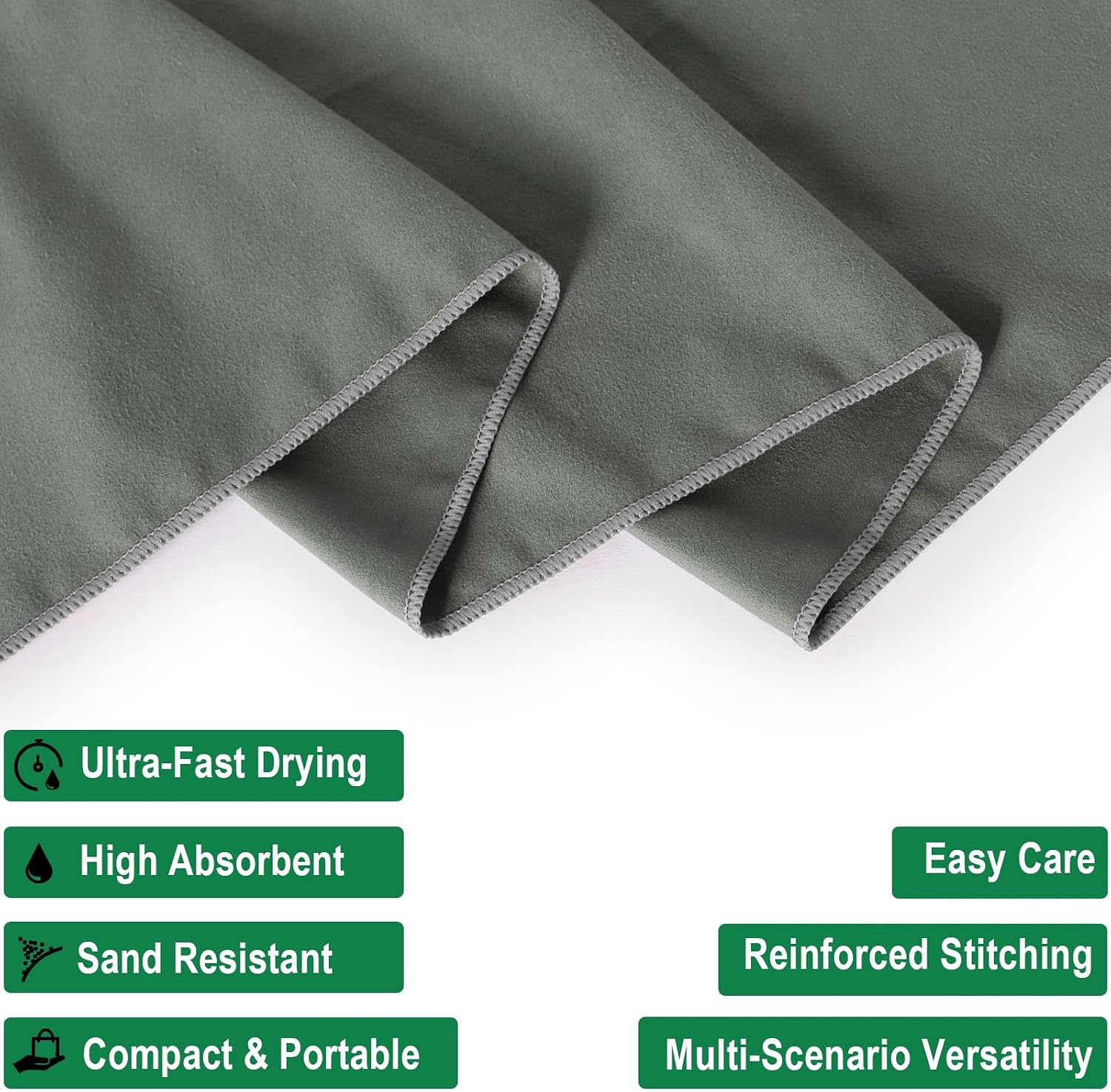 Your Choice Quick Dry Towel - Super Absorbent Microfiber for Gym, Travel, Camping | Ultra Compact & Lightweight image 2