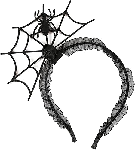Miniatura 4 de Aro de telaraña de Halloween, diadema de araña, diadema de Halloween, diadema de Halloween para mujer, diadema de Halloween, accesorios para el pelo