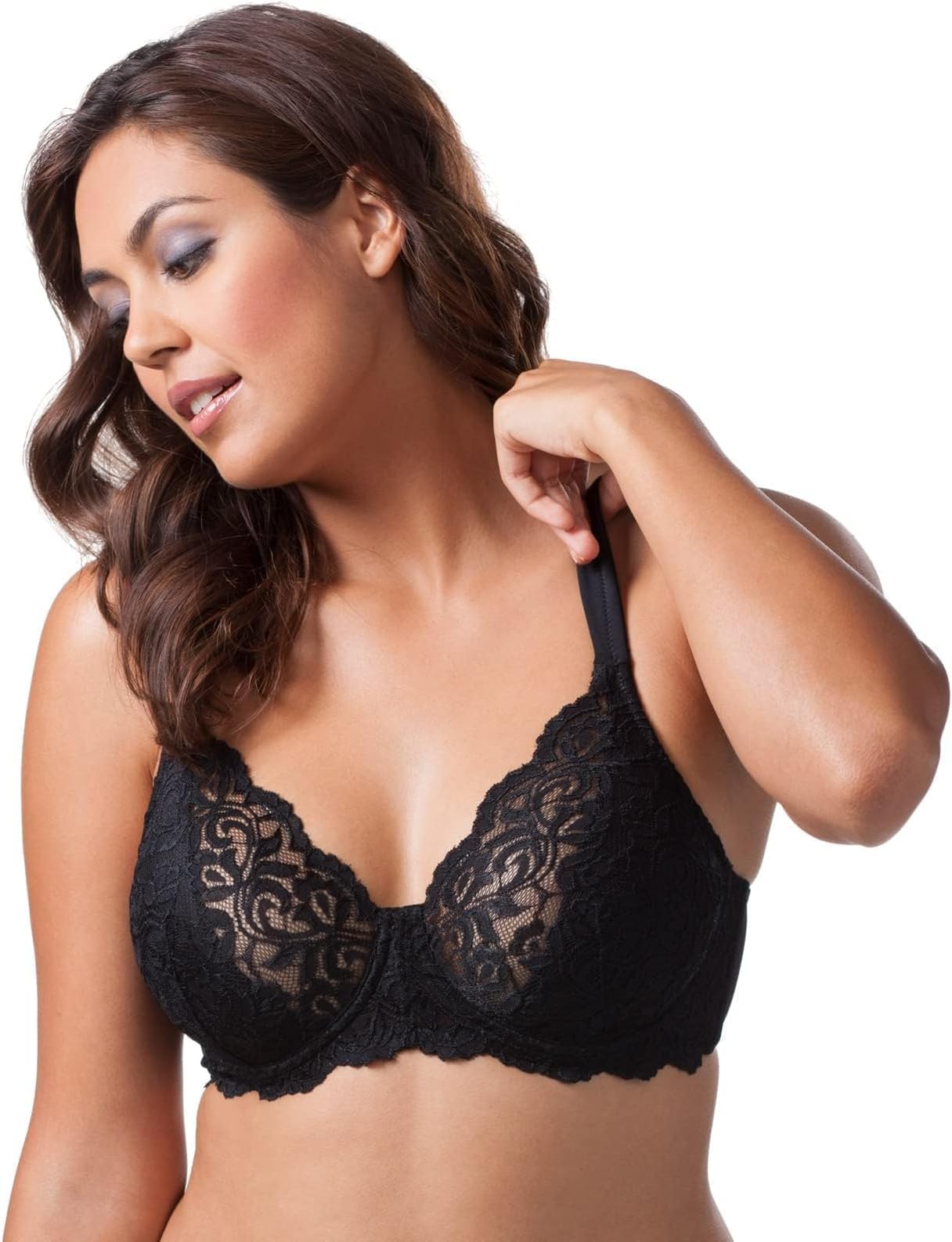 LEADING LADY Women's Plus Size Padded Lace Underwire Bra