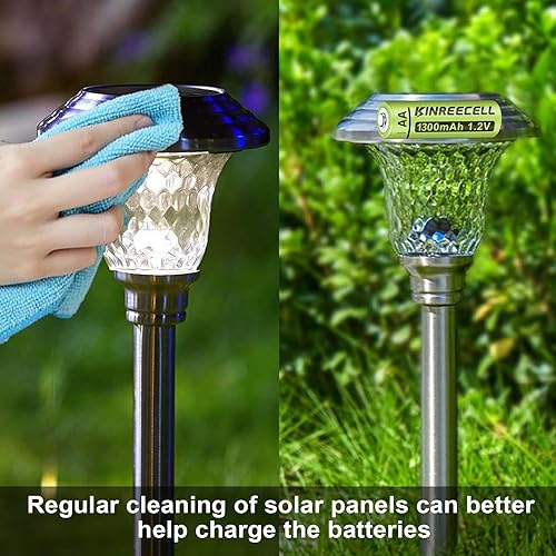 Miniatura 9 de Baterías AA recargables, baterías solares Ni-MH doble A de alta capacidad 1.2 V precargadas para luces solares al aire libre (AA-1300mAh-12pack)