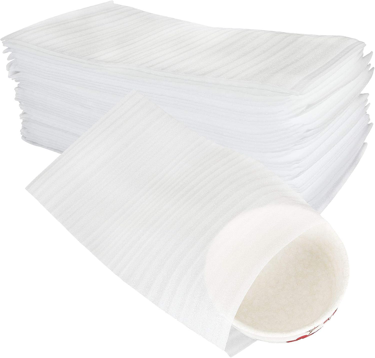 MAVENPICK 50 Pack Foam Pouches, 6.3 x 11.8 Inch Foam Cushioning Wrap Pouch as Dish Wrap and Glassware Packing Supply- Safely Wrap Cup, Glass, Packing Supplies Used for Moving : Office Products