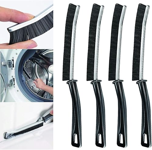 4 cepillos de limpieza de huecos de mano, cepillo de limpieza de hendiduras de cerdas duras, cepillos multifuncionales de esquinas muertas, cepillo