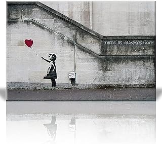 4D Cityscape Jigsaw Puzzle, Urban Art Graffiti: Banksy Balloon Girl, 1000 Pieces