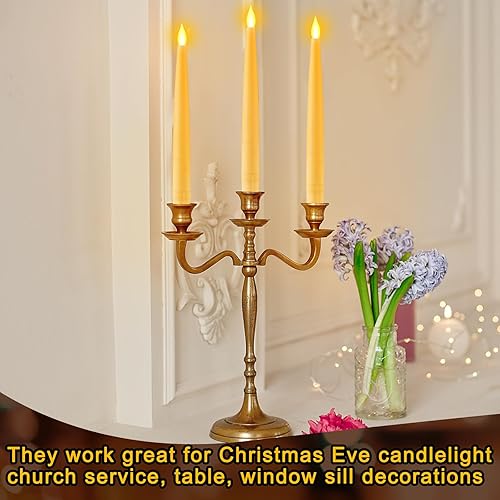 Miniatura 7 de Retisee 40 velas sin llama con varita, decoraciones de Halloween, velas flotantes, control remoto, funciona con pilas, luz LED eléctrica, luz