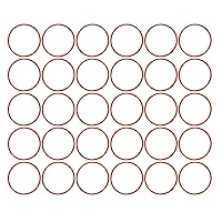 Vista 5 de [30 piezas] Juntas tóricas de silicona rojas de 0.394 in de diámetro exterior 0.315 in ID 0.039 in de ancho, junta métrica de sellado VMQ para tapas