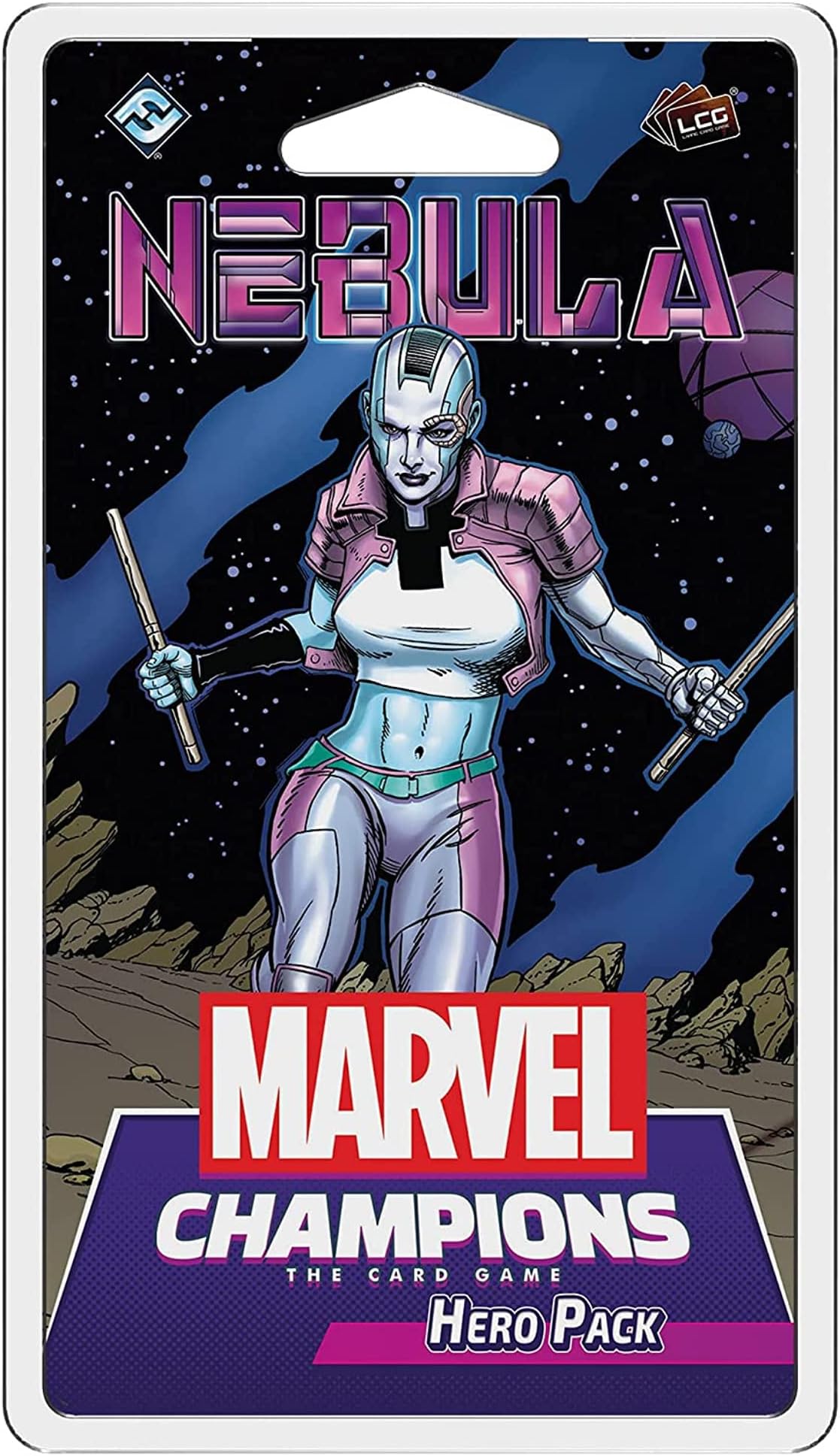 Marvel Champions The Card Game Nebula HERO PACK - Superhero Strategy Game, Cooperative Game for Kids and Adults, Ages 14+, 1-4 Players, 45-90 Minute Playtime, Made by Fantasy Flight Games