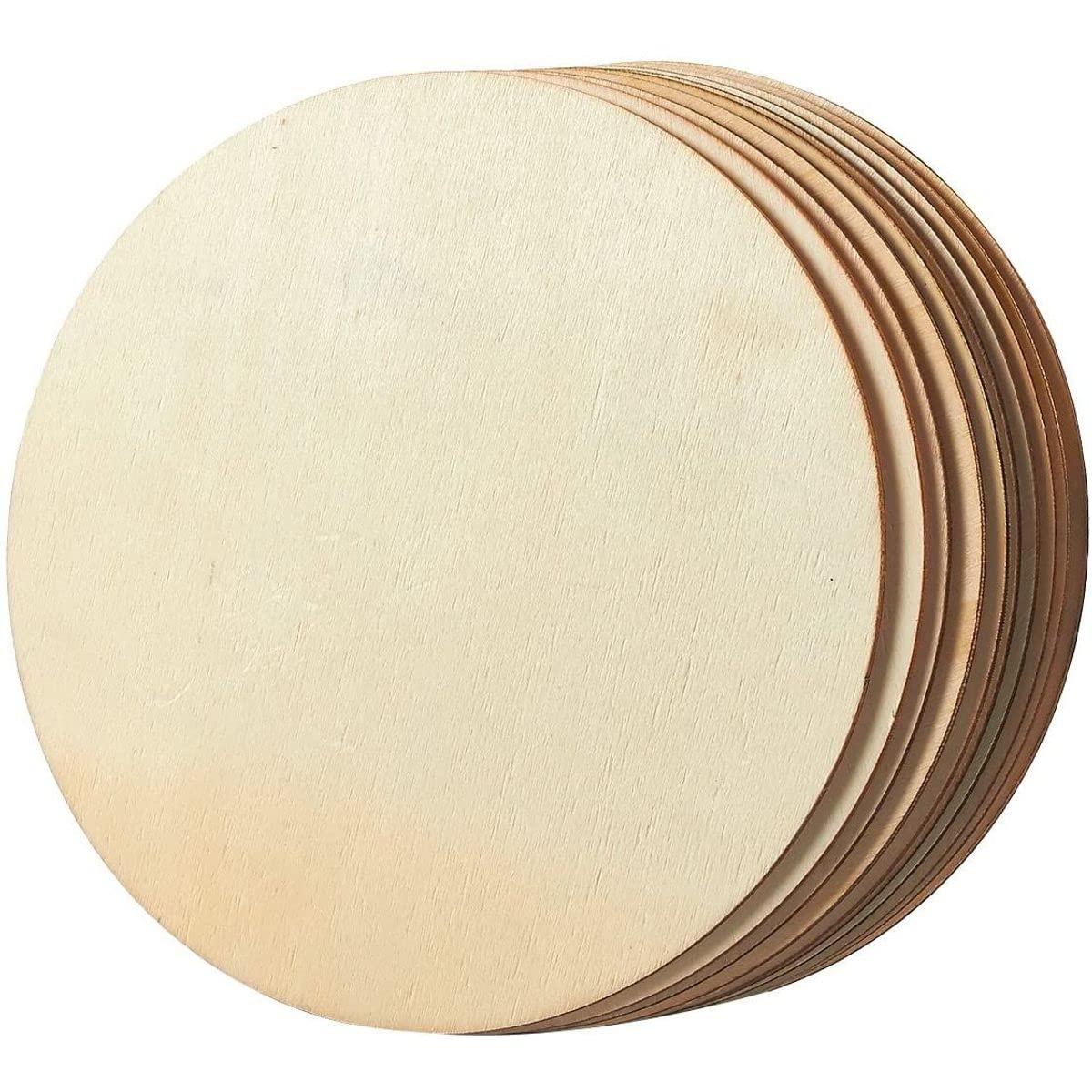 DK Craft Touch Wooden Plank-for Macrame Wall Hanging Plant Hanger and Other Projects (Unpolished Circle Plank, 12 * 12 Inches Circle)-image-41