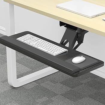 Amazon.co.jp: キーボードトレイ 机の下キーボードスライダー 多